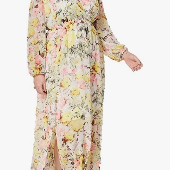 INC international concept Floral Summer Beautiful Gorges Plus size Maxi Dress 0X - Picture 2 of 5